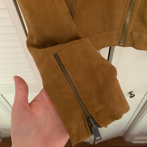 Divided by H&M Faux Suede Moto Jacket US Size 4 - Picture 4 of 4